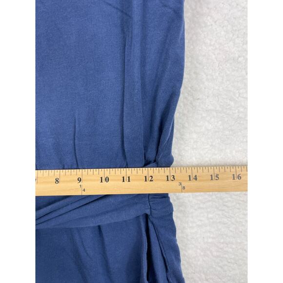 Theory Tie-Up Mini Dress‎ Women’s Size P Navy Sleeveless Casual Summer Chic - Picture 5 of 8